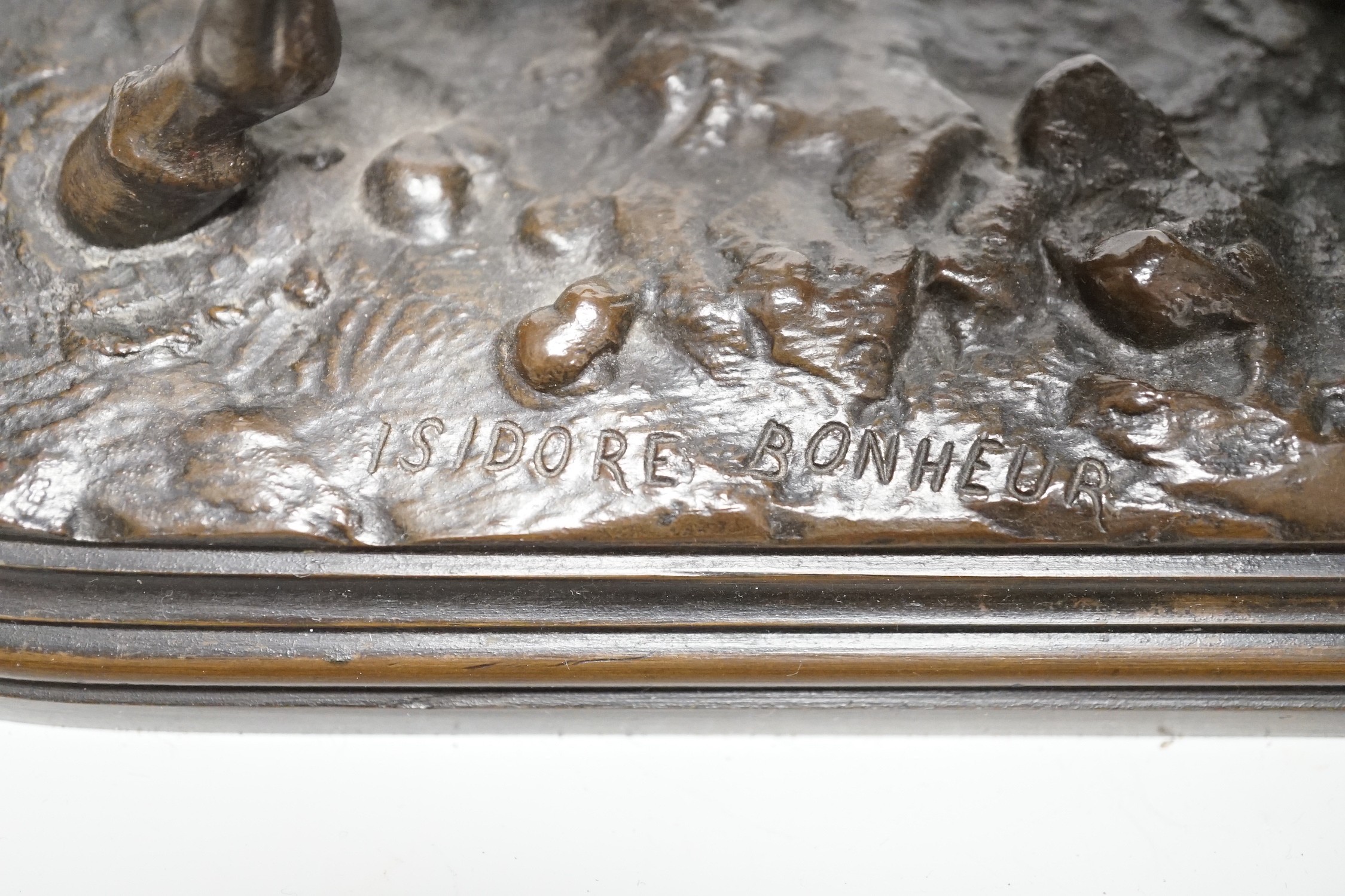 Isidore Jules Bonheur (1827-1901), bronze model of an Arab on horseback 29cm